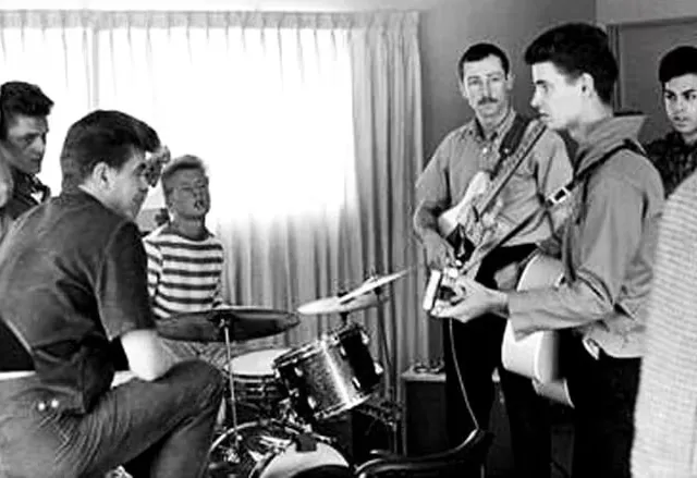 The Everly Brothers recording session