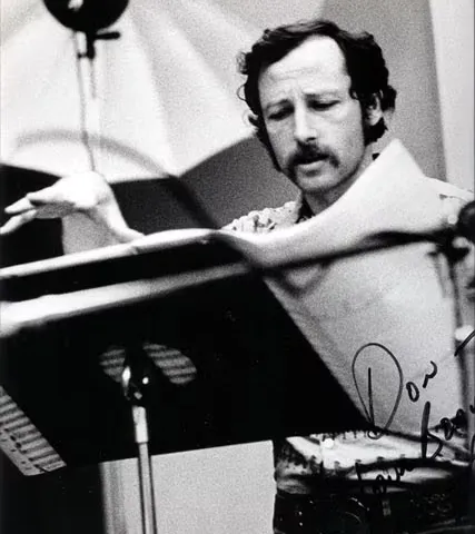 Don conducting Hal Blaine's Big Band