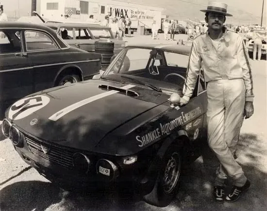 Don Peake and The Lancia, 1968 Willow Springs, CA