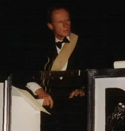 Between songs with Ray Charles